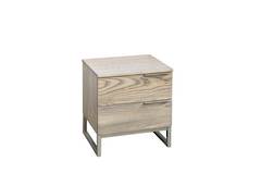 Ash Cove 2 Drawer Bedside