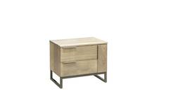 Ash Cove 2 Drawer/ 1 Door Bedside