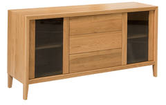 Attra Buffet 1600 3 Drws/2 Glass Doors - Legs