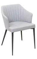 Brooklyn Dining Arm Chair-Pewter