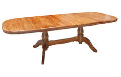 Brunswick Twin Pedestal Extension Dining Table 1900L x 1140W Extn 2600L