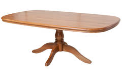 Laccatto Single Pedestal Fixed Dining Table - 1800L x 1100W