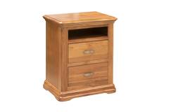 Opera 2 Drawer/ Open Shelf Bedside