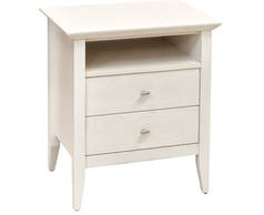 Aria 2 Drawer Open Shelf Bedside