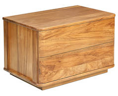 Solaris 2 drawer bedside cabinet