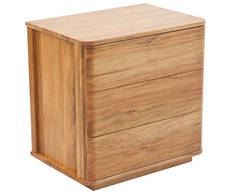Solaris 3 drawer bedside cabinet